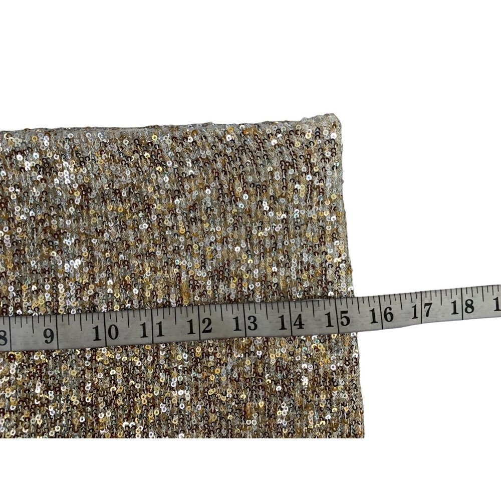 Chelsea & Violet Women's Mid Length Gold Sequin Skirt - Picture 7 of 7
